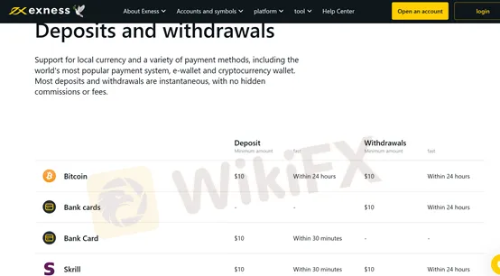 deposit and withdrawal deposit and withdrawal