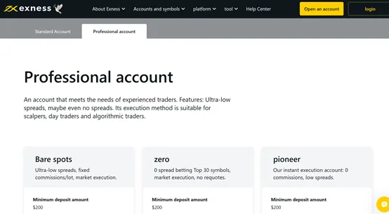 account types