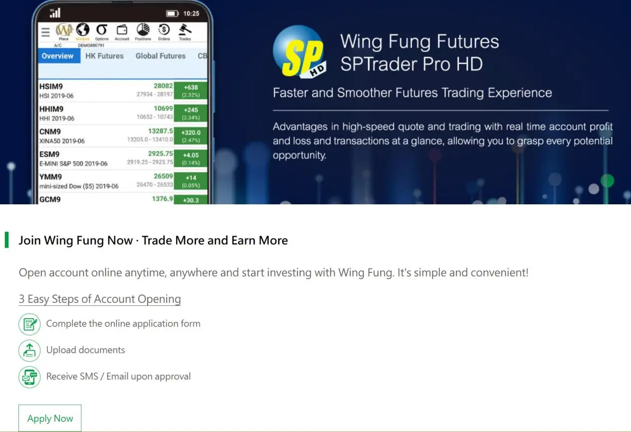 Wing Fung Futures SP Trader Pro Wing Fung Futures SP Trader Pro