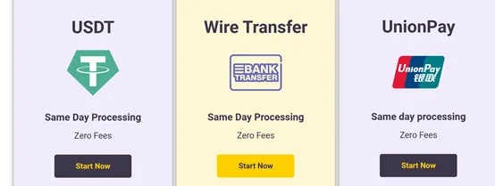 deposit and withdrawal