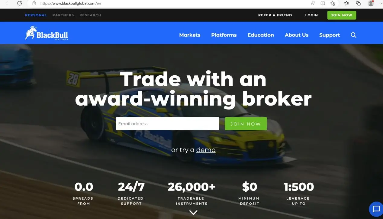 BlackBull's home page BlackBull's home page