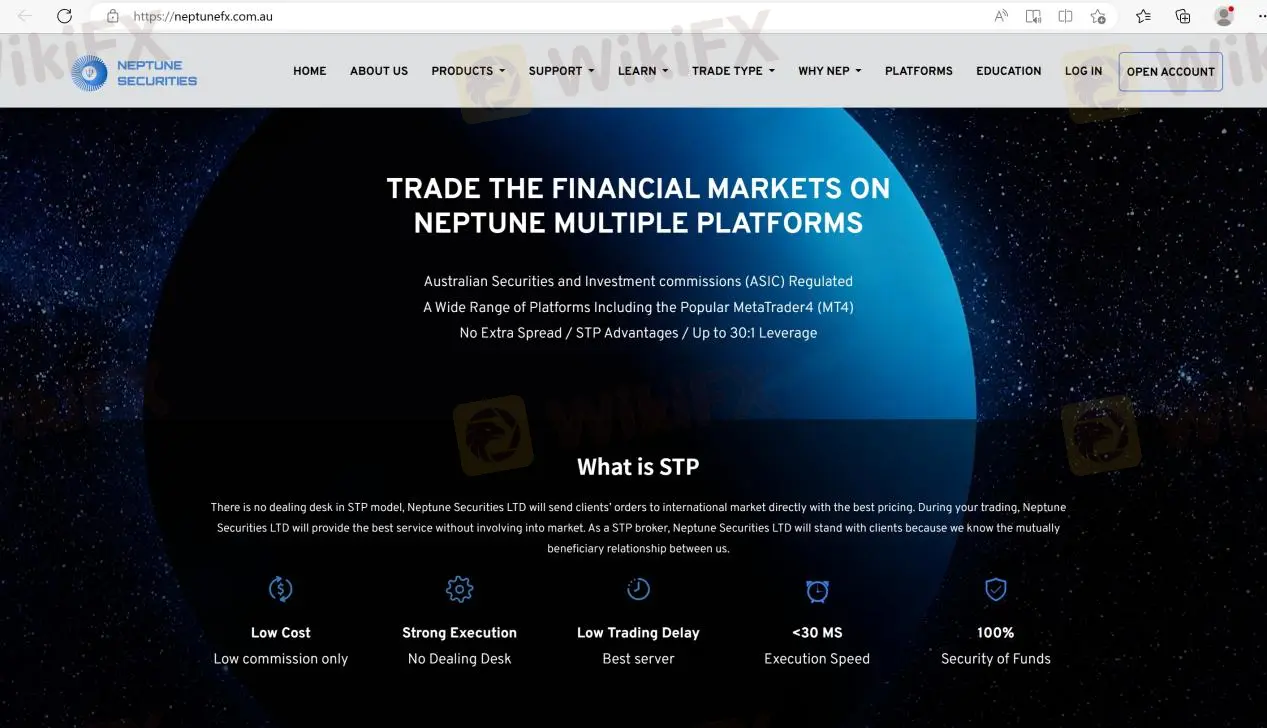 Neptune Securities' home page Neptune Securities' home page