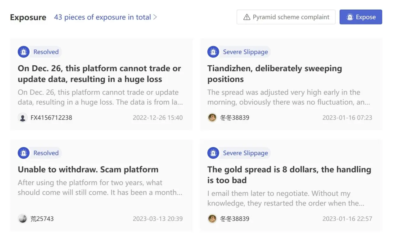 User Exposure on WikiFX User Exposure on WikiFX
