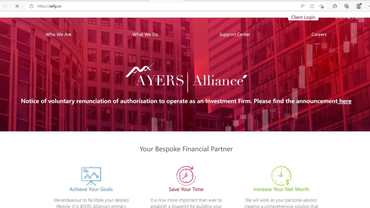 AYERS Alliance's home page