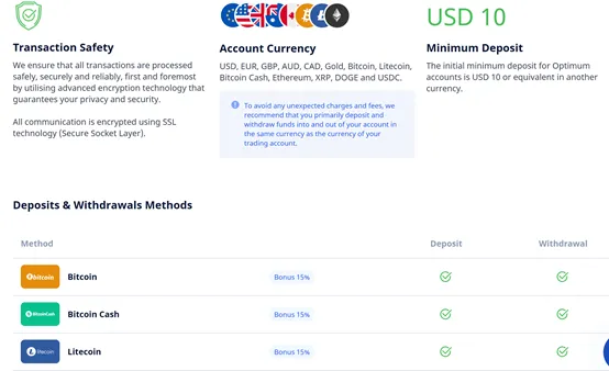 deposit and withdrawal deposit and withdrawal