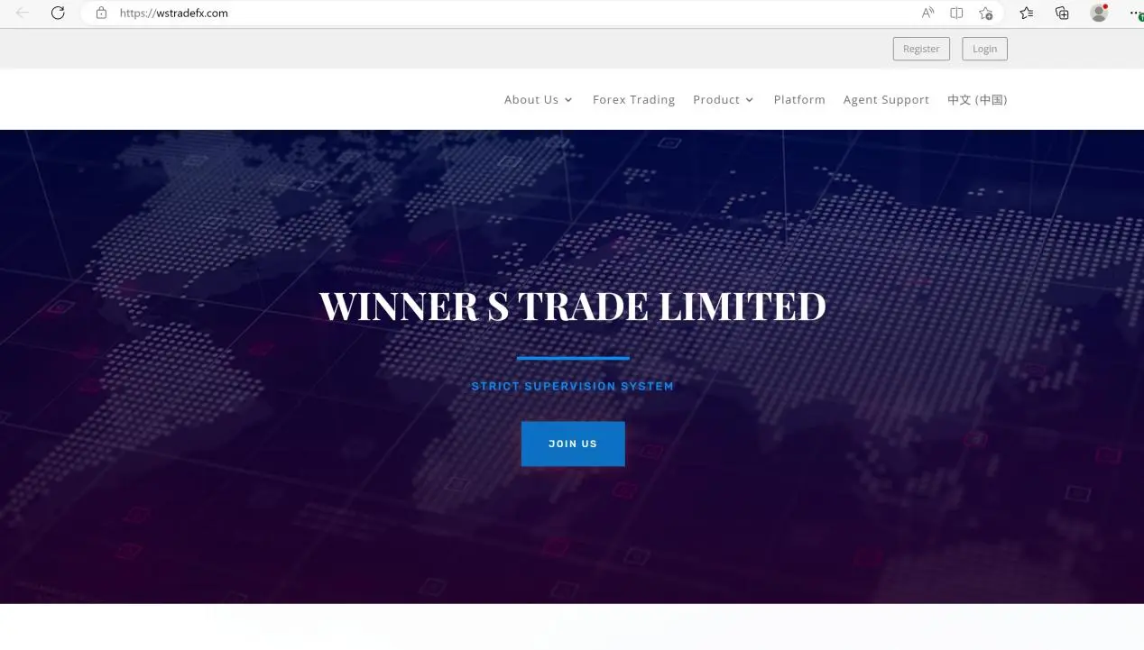 Winner S Trade ana sayfası Winner S Trade ana sayfası