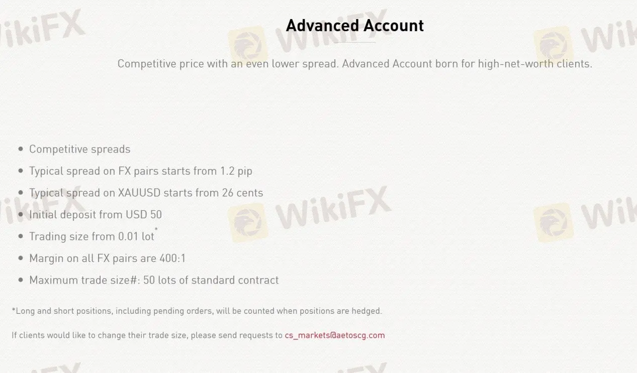 Advanced Account
