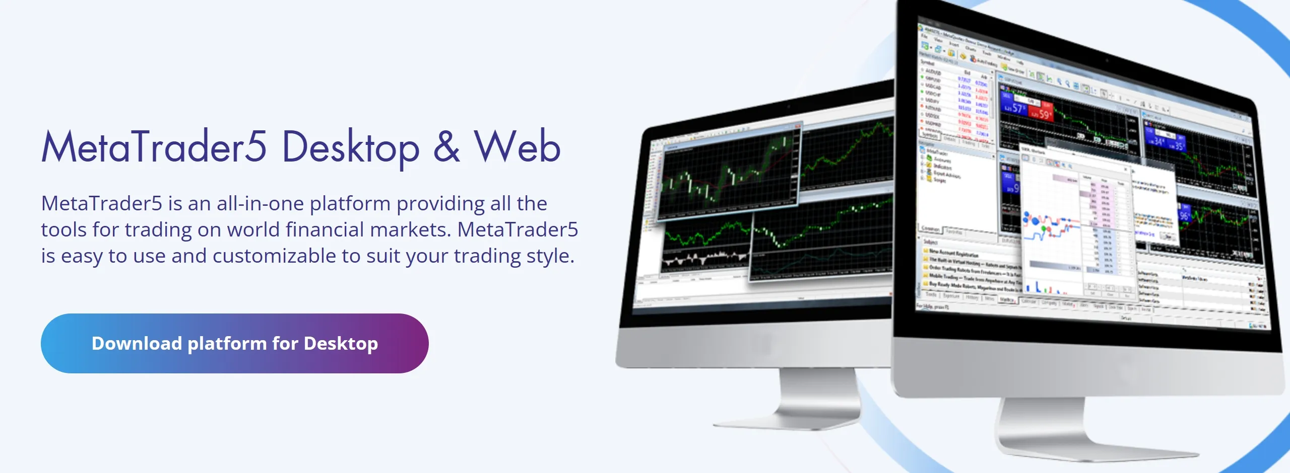 MT5 for Dekstop & Web MT5 for Dekstop & Web