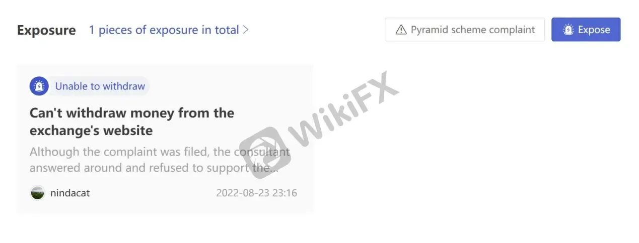 User Exposure on WikiFX User Exposure on WikiFX