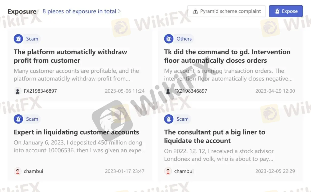 User Exposure on WikiFX User Exposure on WikiFX