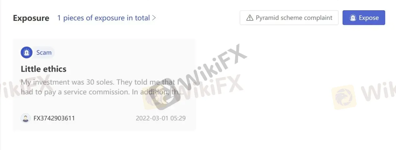 User Exposure on WikiFX