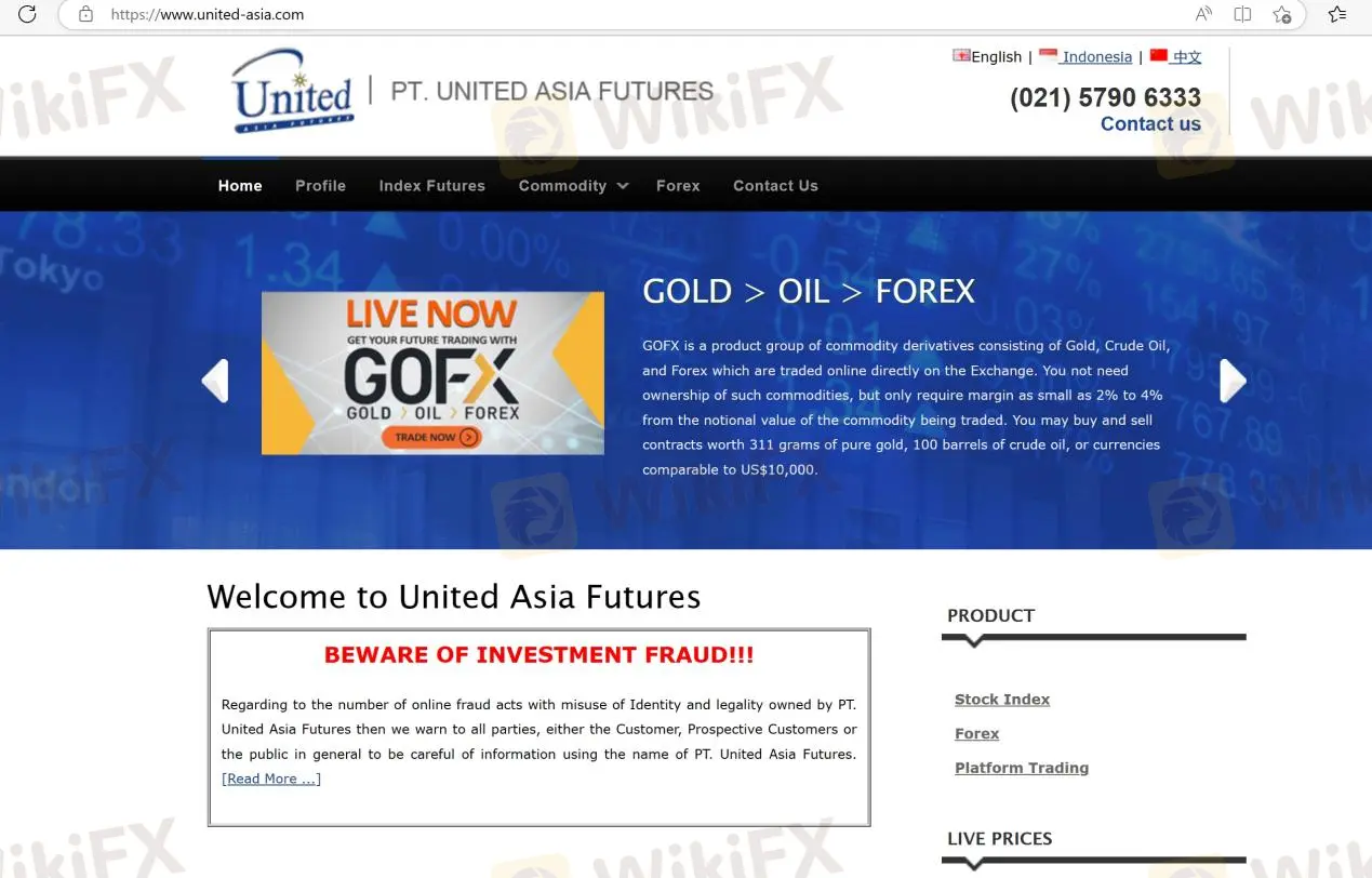 United Asia Futures