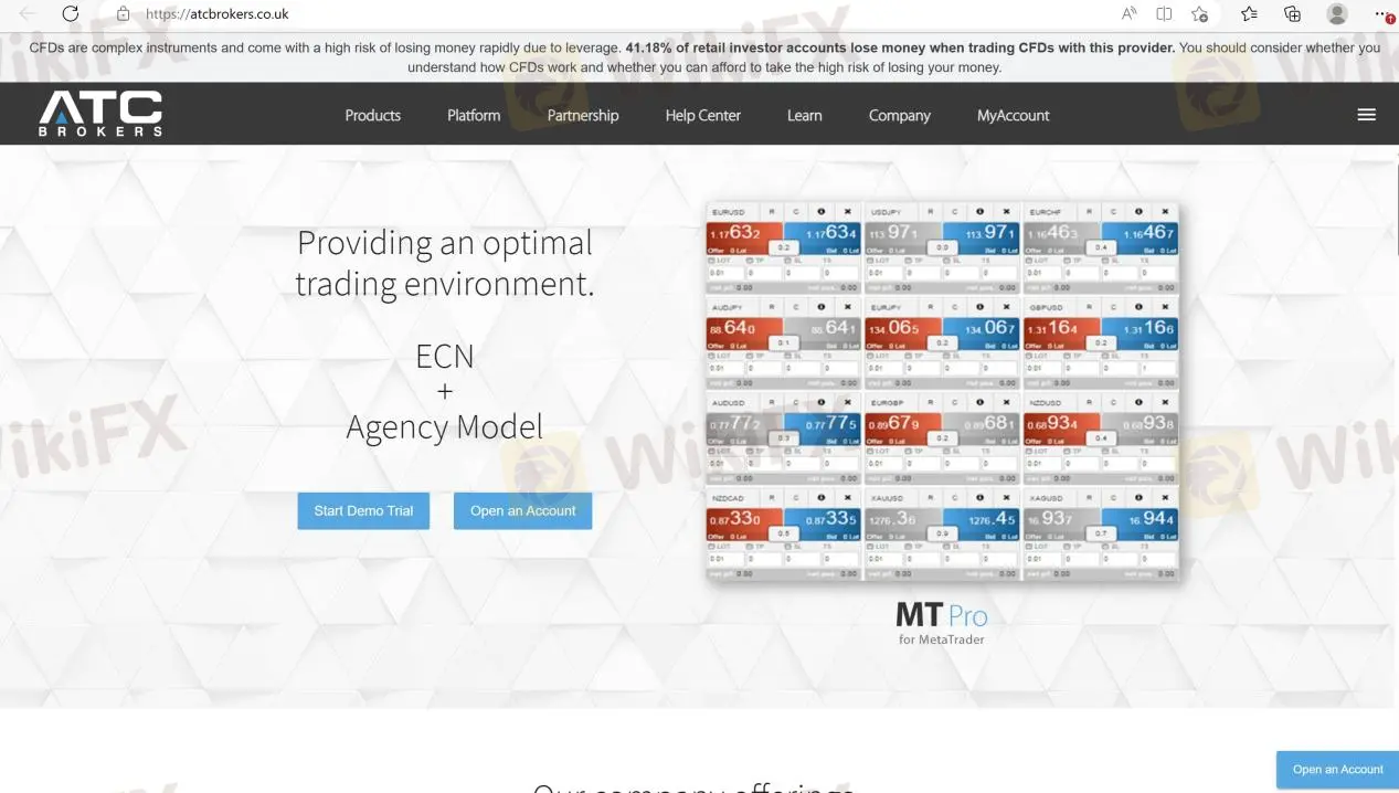 ATC‘s home page