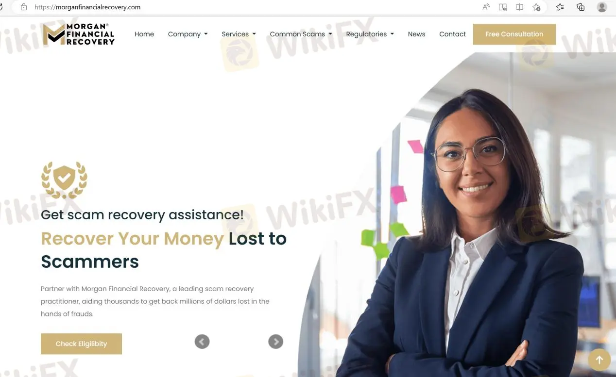 Morgan Financial Recovery's home page