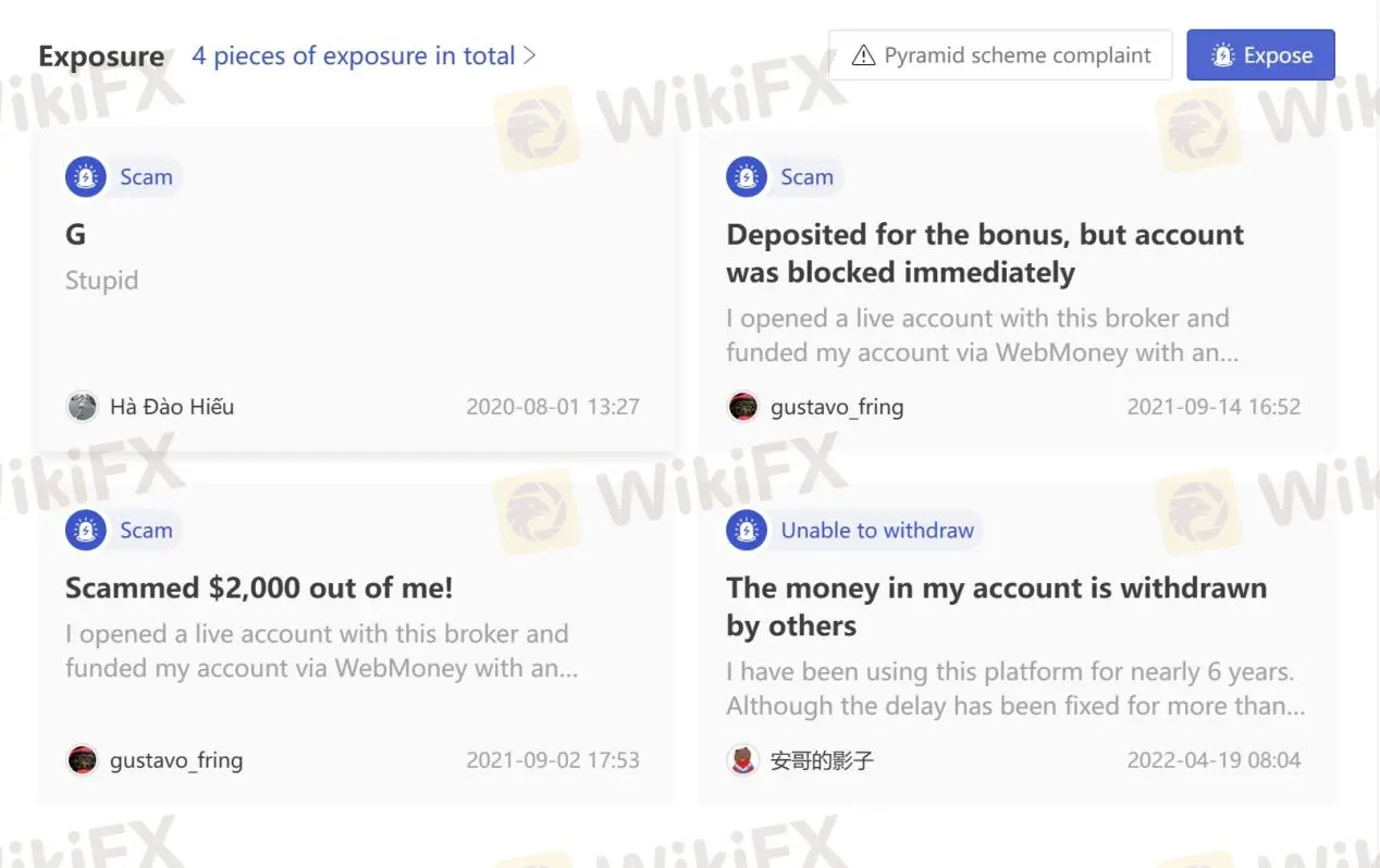 User Exposure on WikiFX