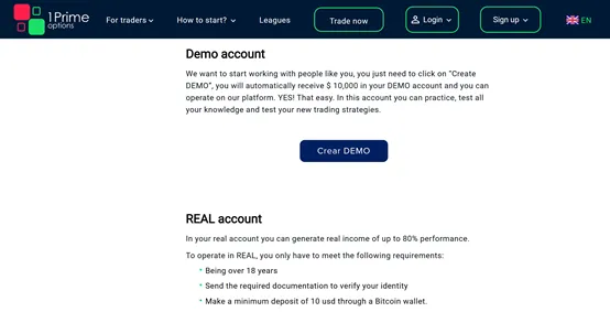 a Demo account and a Real account a Demo account and a Real account