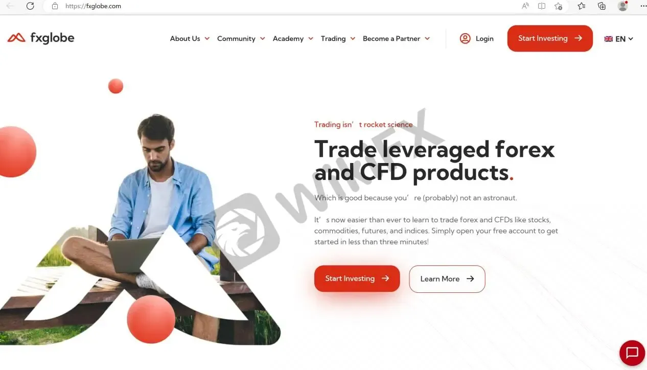 FXGLOBE's home page
