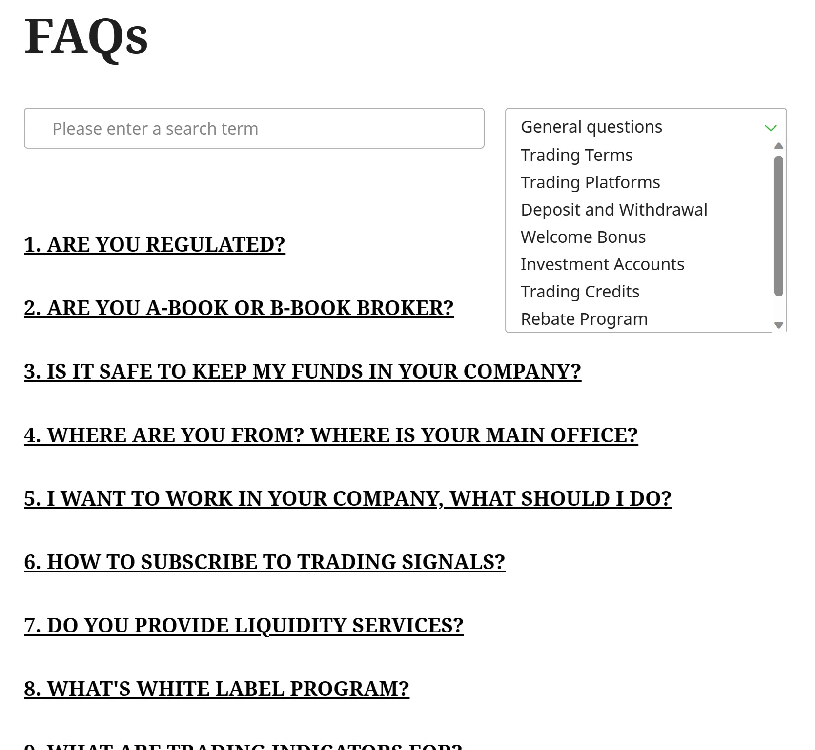 FAQs FAQs
