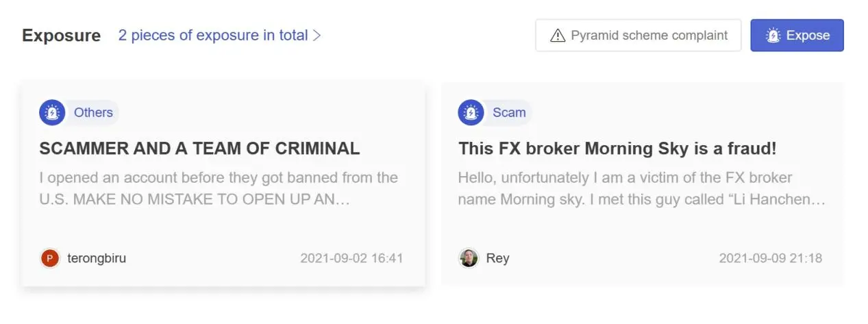 User Exposure on WikiFX User Exposure on WikiFX