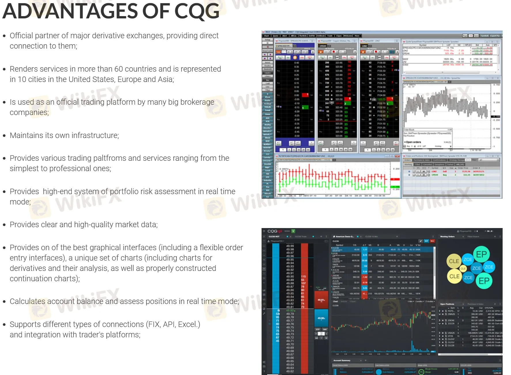 ADVANTAGES OF CQG