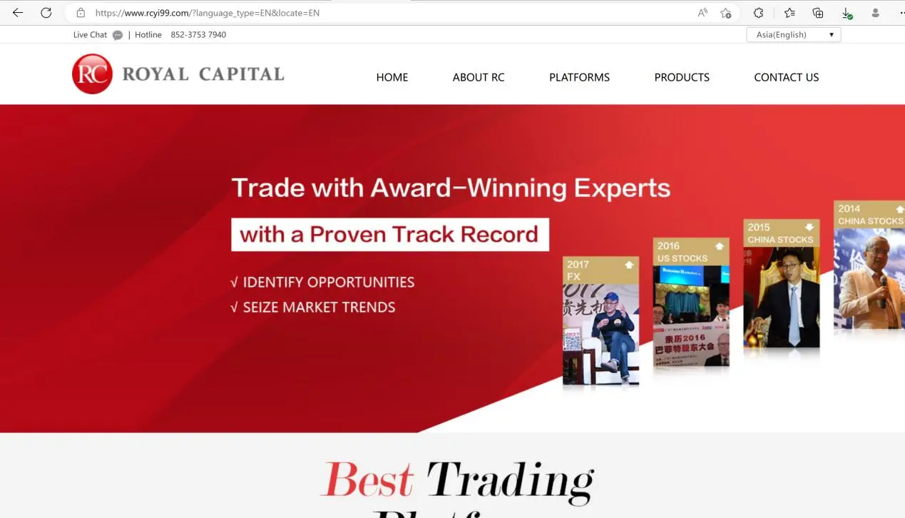 Royal Capital's home page Royal Capital's home page