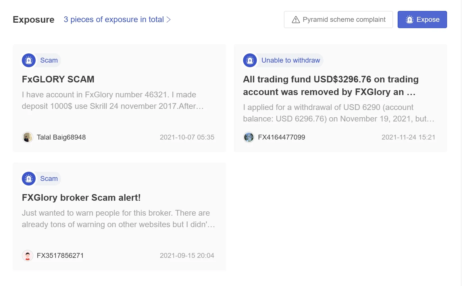 User Exposure on WikiFX User Exposure on WikiFX