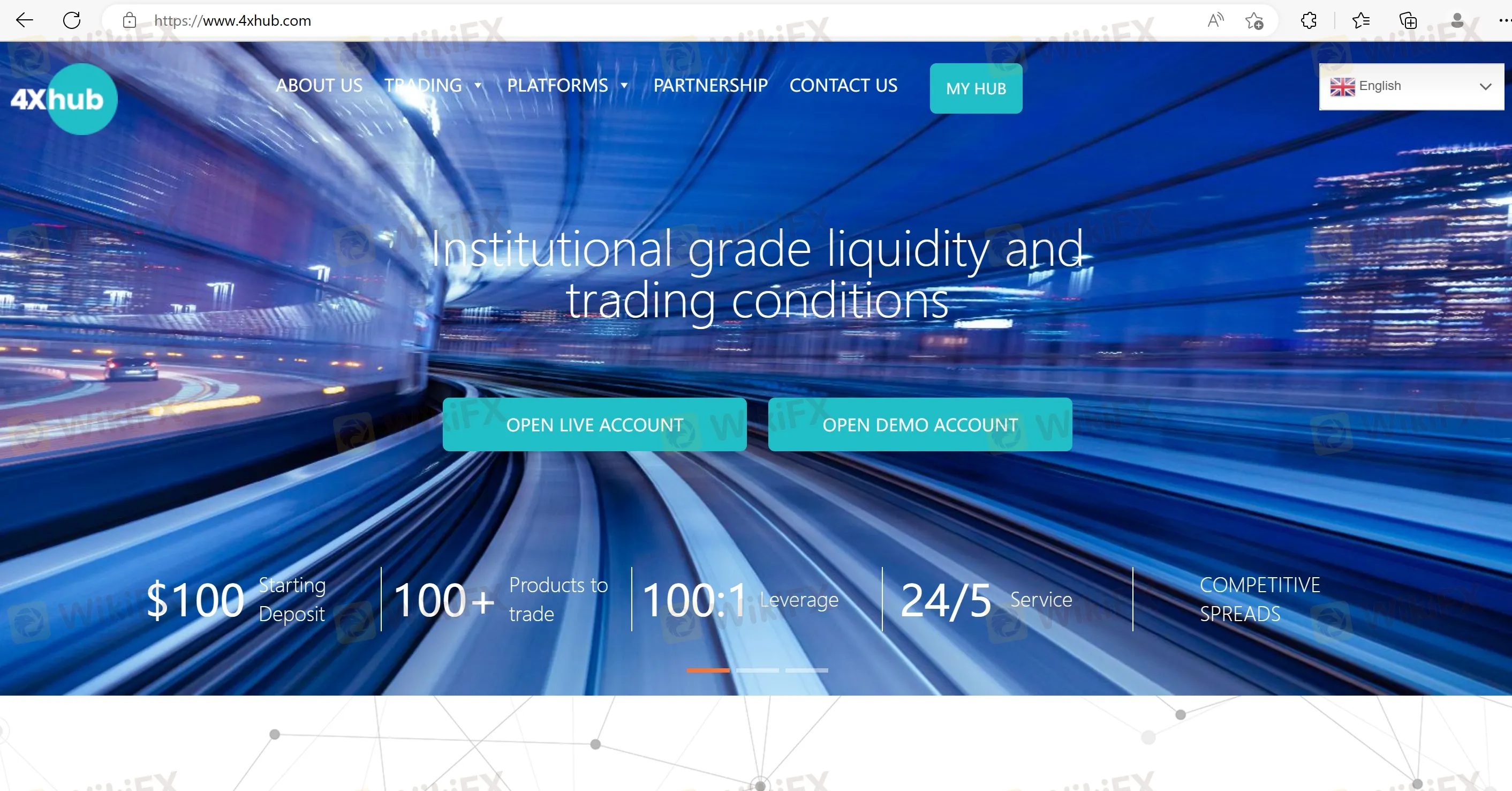 4xHub's home page