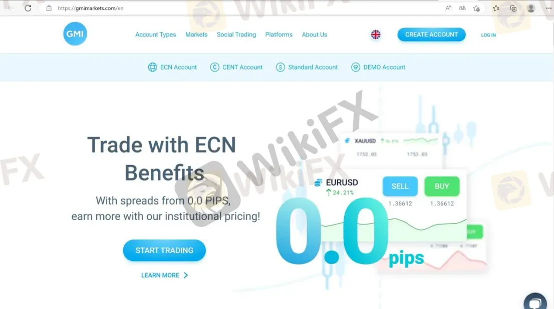 home page
