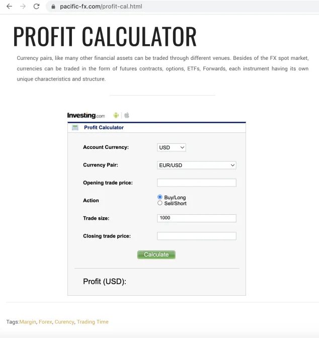 profit calculator