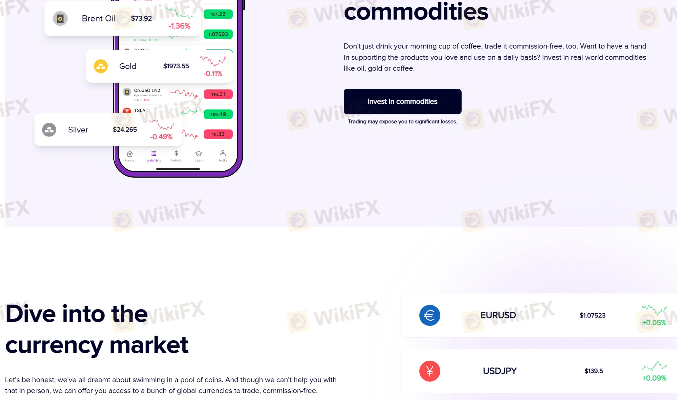 commodities & currencies