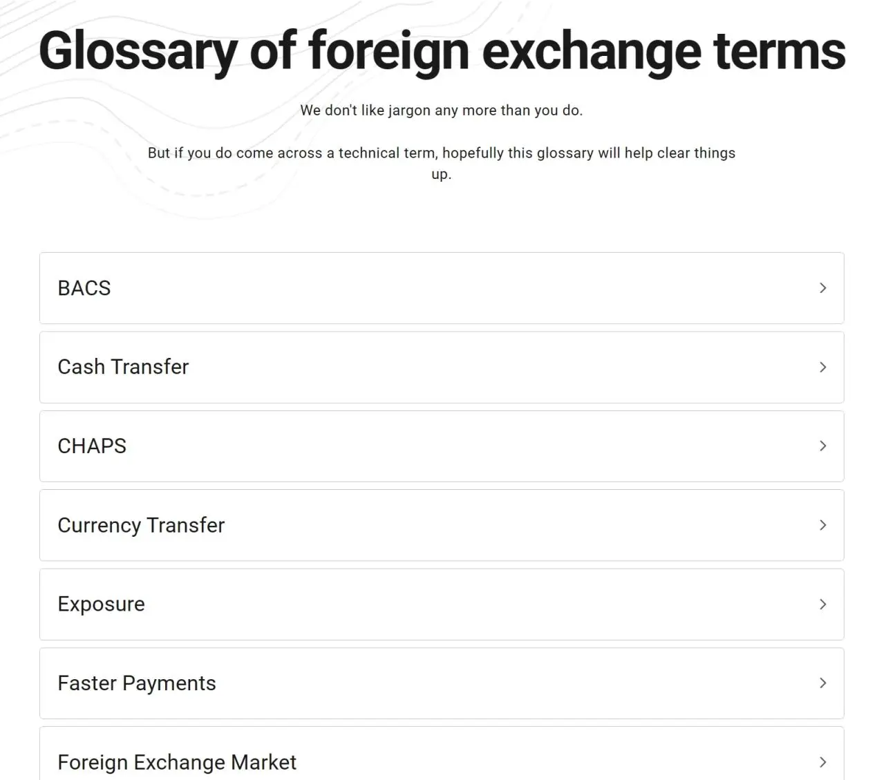 glossary glossary