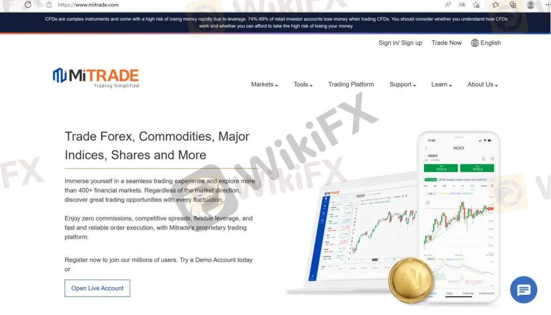 home page