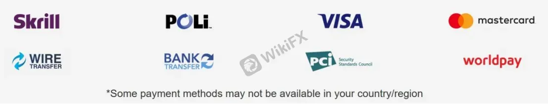 Deposit & Withdrawal logos Deposit & Withdrawal logos