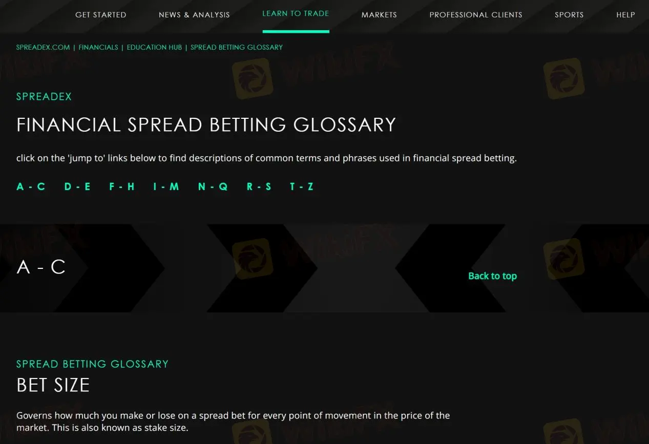 financial spread betting glossary financial spread betting glossary
