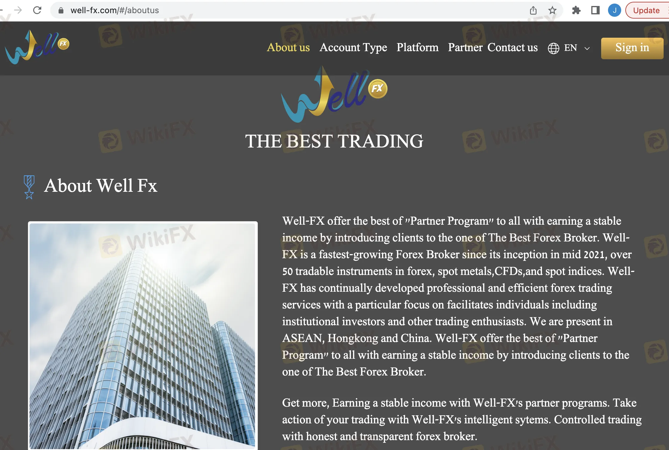 Well-FX's home page Well-FX's home page
