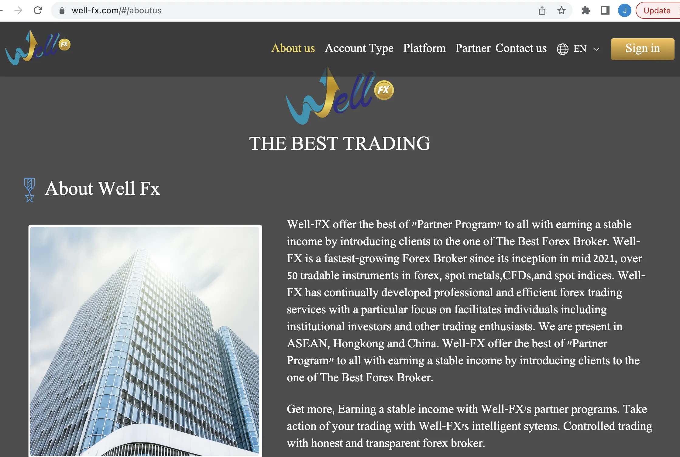 Well-FX's home page Well-FX's home page