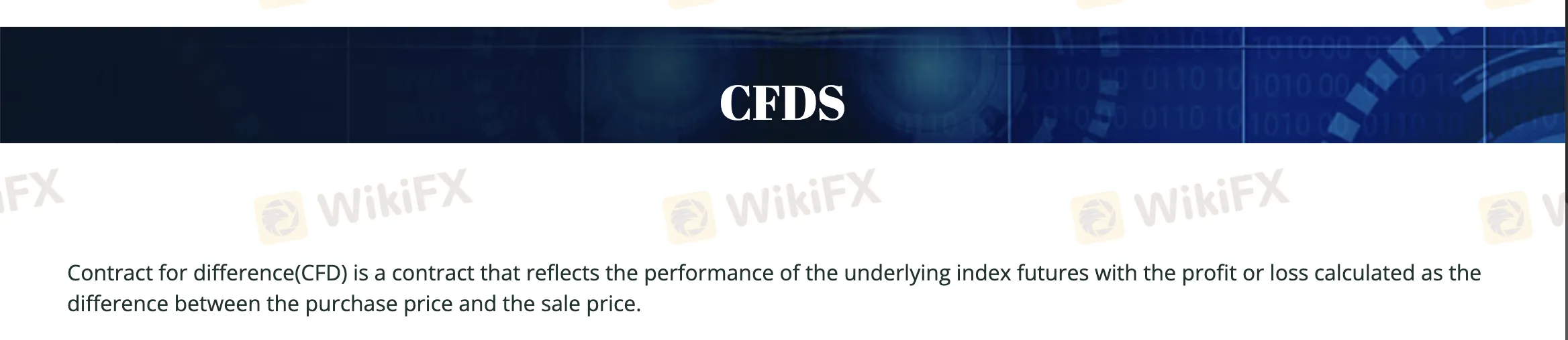 CFDs CFDs