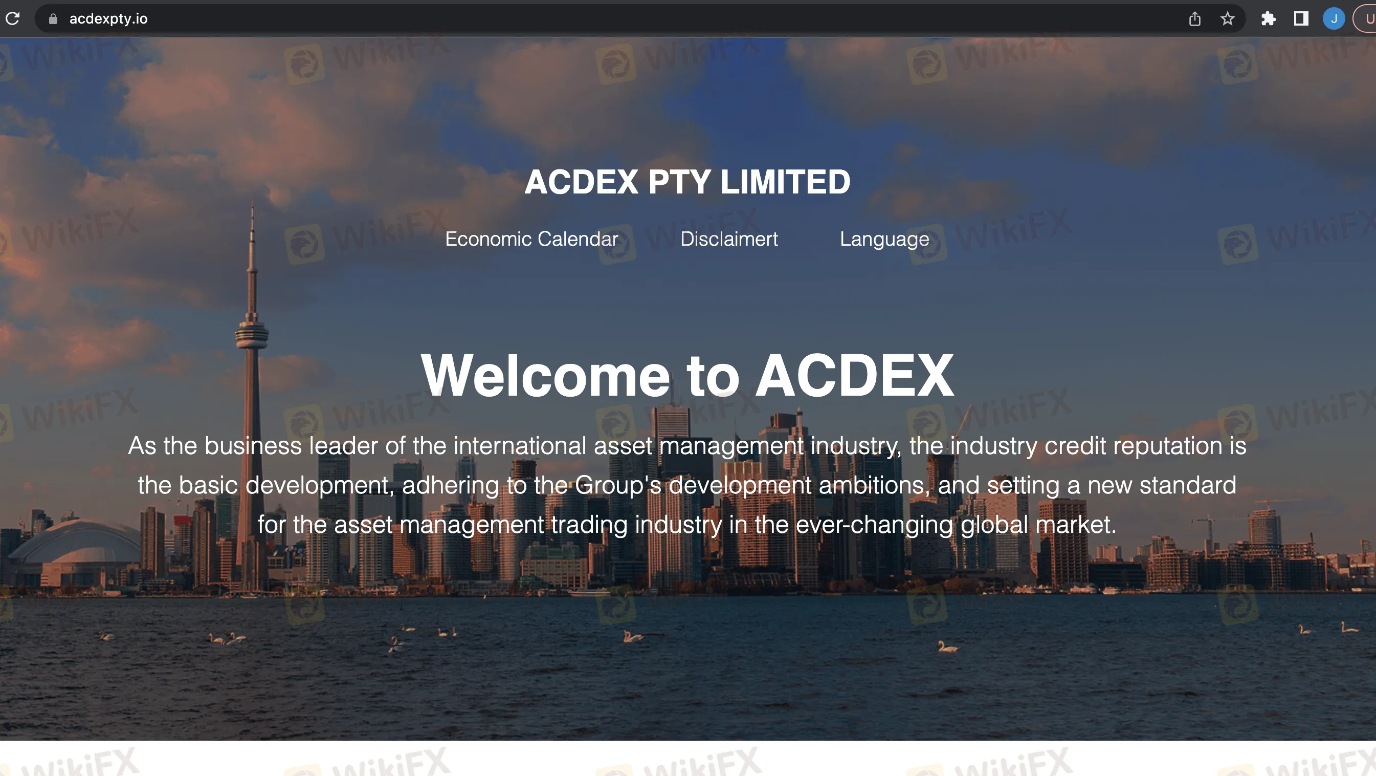 ACDEX's home page ACDEX's home page