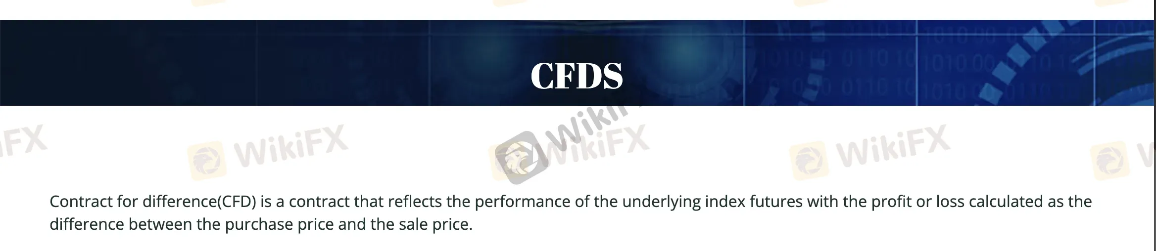 CFDs CFDs