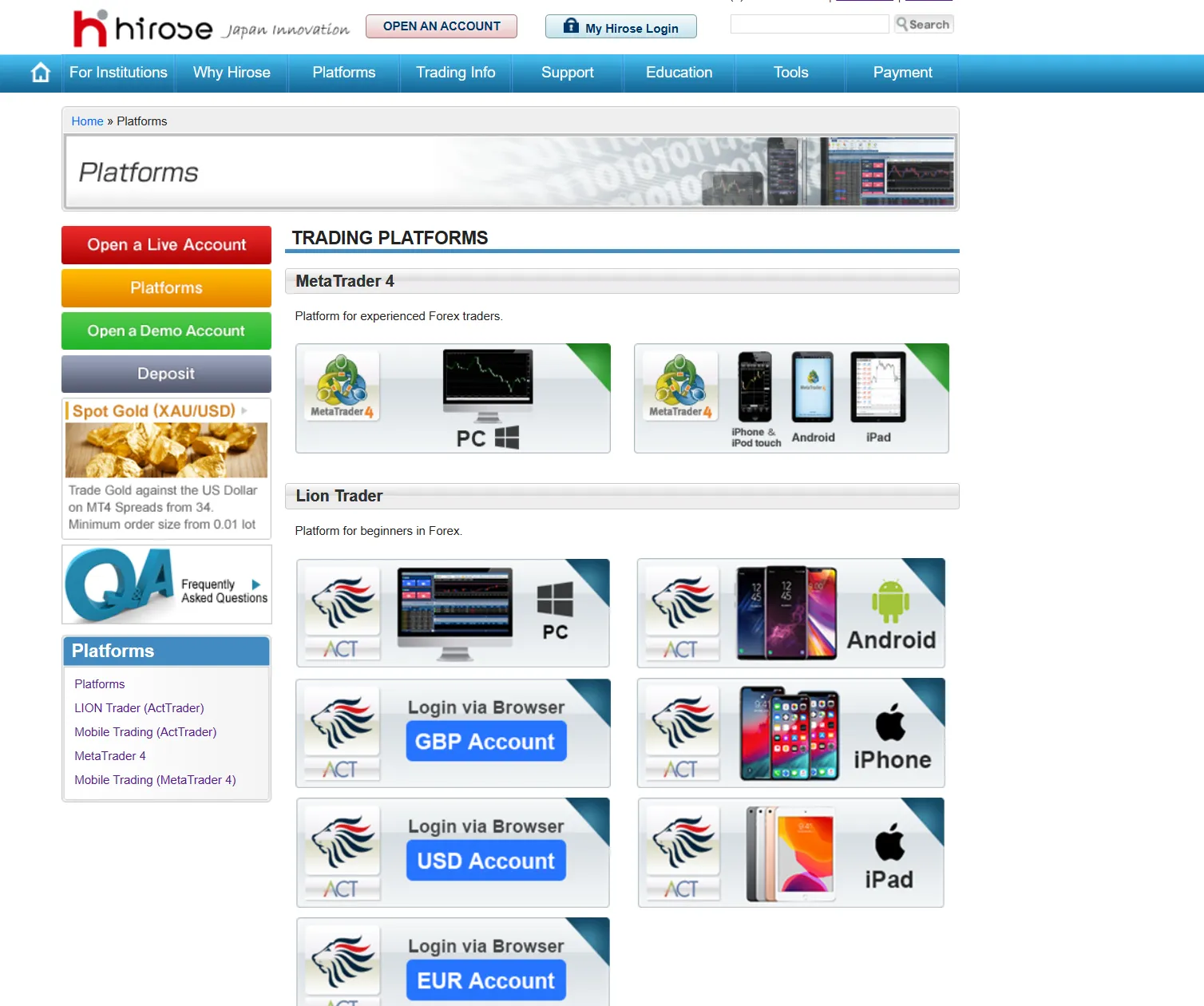 Trading Platforms