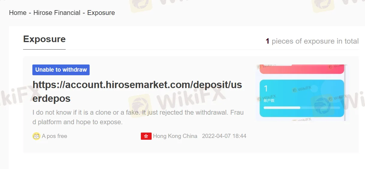 User Exposure on WikiFX