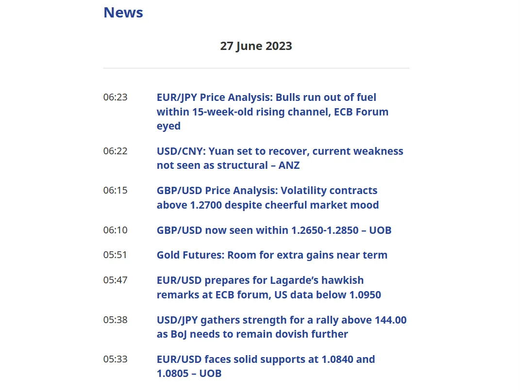 Market news