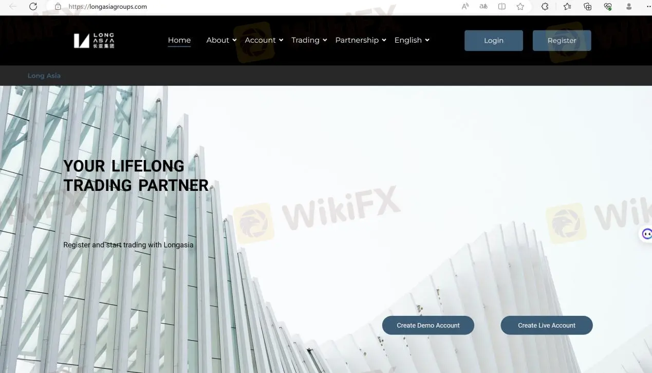 LONG ASIA GROUP‘ home page