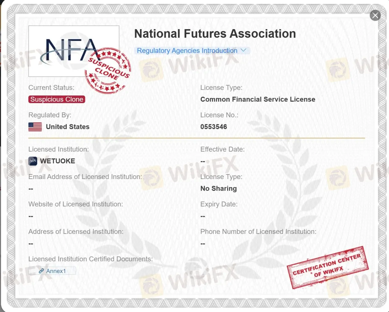 NFA license