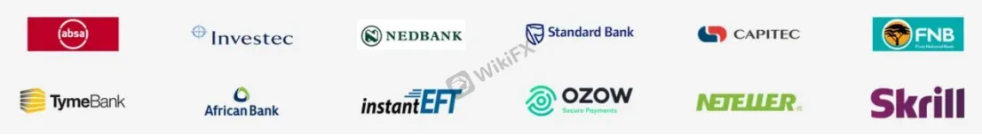 Deposit & Withdrawal logos Deposit & Withdrawal logos