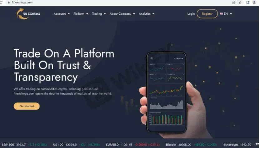 Fin Exchange's home page Fin Exchange's home page