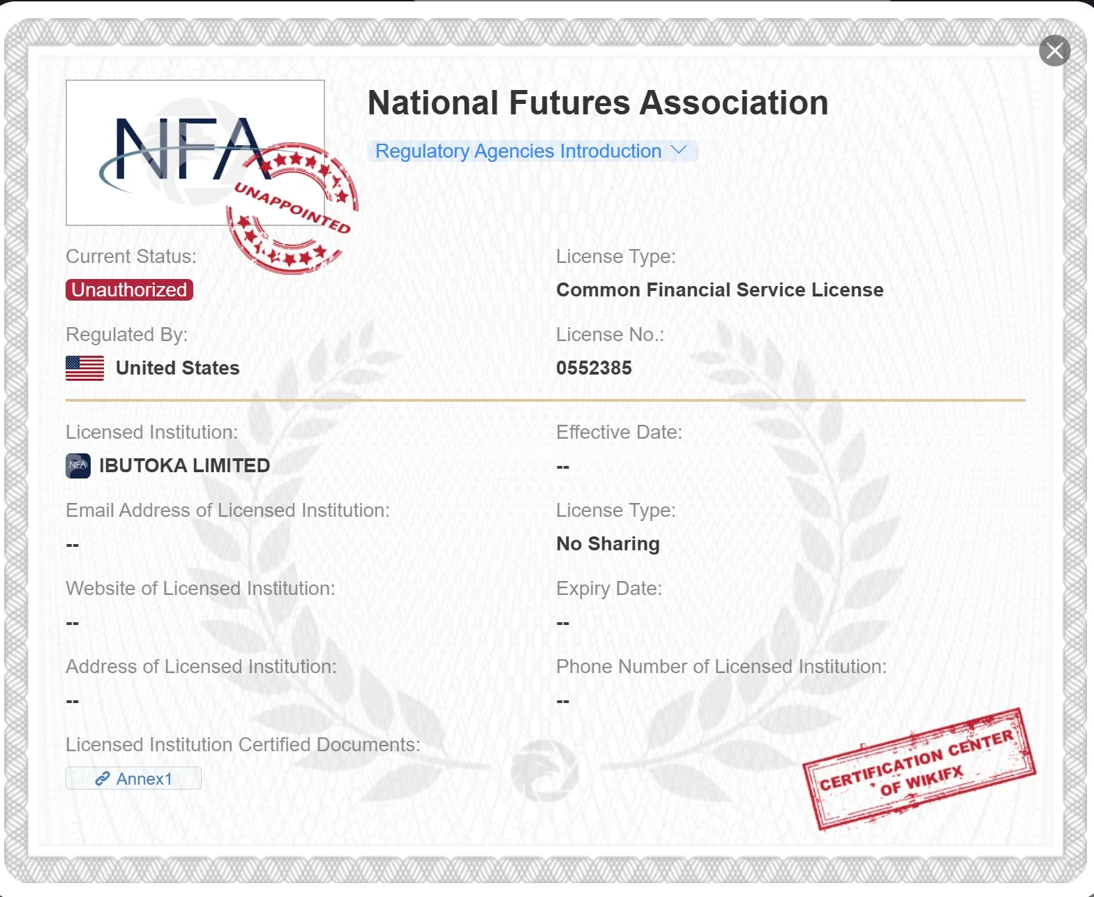 NFA license