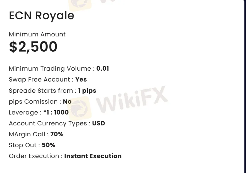 ECN Royale Account