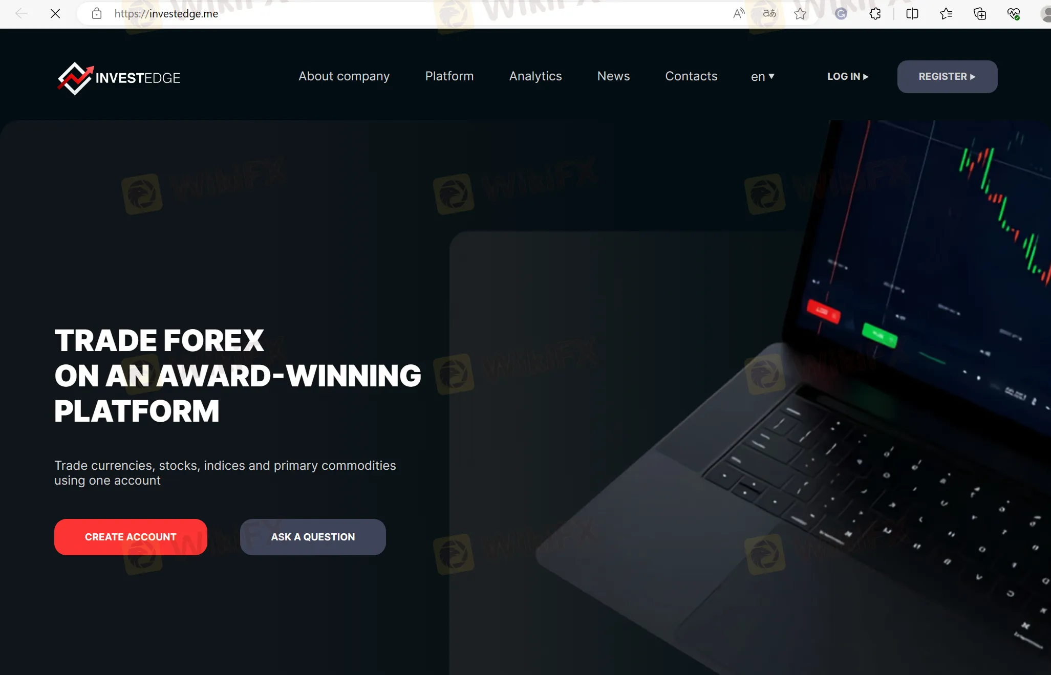 INVESTEDGE's home page