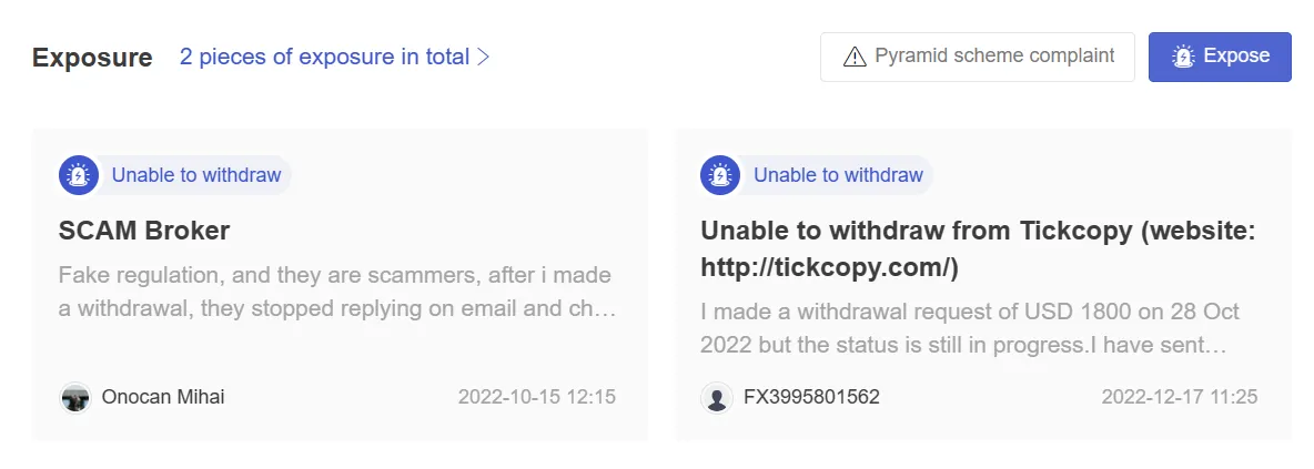 User Exposure on WikiFX User Exposure on WikiFX